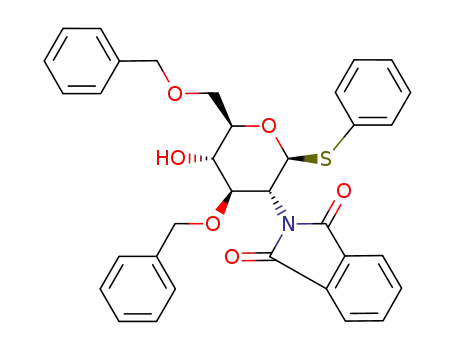 Phenyl 2-deoxy-2-(1,3-dihydro-1,3-dioxo-2H-isoindol-2-yl)-3,6-bis-O-(phenylmethyl)-1-thio-beta-D-glucopyranoside