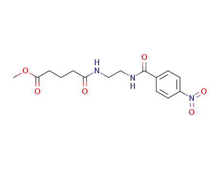Molecular Structure of 1012058-40-0 (methyl 4-(2-(4-nitrobenzamido)ethylcarbamoyl)butanoate)
