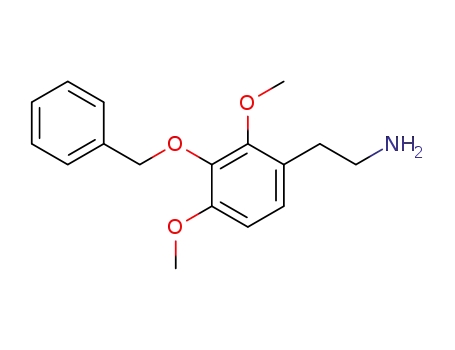 Molecular Structure of 21882-90-6 (Benzeneethanamine, 2,4-dimethoxy-3-(phenylmethoxy)-)