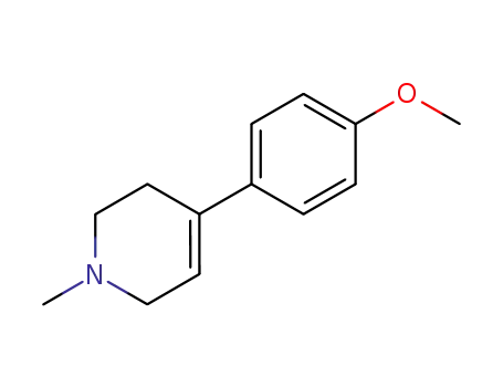 Molecular Structure of 114284-26-3 (Pyridine, 1,2,3,6-tetrahydro-4-(4-methoxyphenyl)-1-methyl-)