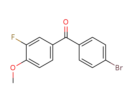 Molecular Structure of 161581-93-7 (4-BROMO-3-FLUORO-4'-METHOXYBENZOPHENONE)