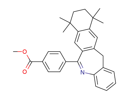 4-(7,7,10,10-Tetramethyl-7,8,9,10-tetrahydro-5H-13-aza-benzo[4,5]cyclohepta[1,2-b]naphthalen-12-yl)-benzoic acid methyl ester