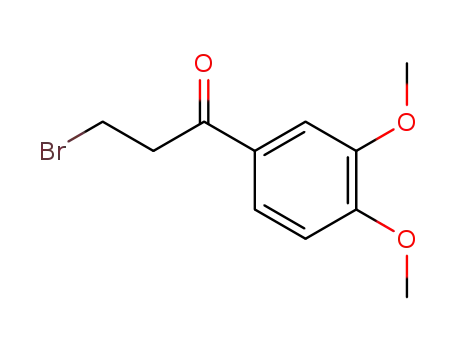Molecular Structure of 105174-63-8 (1-Propanone, 3-bromo-1-(3,4-dimethoxyphenyl)-)