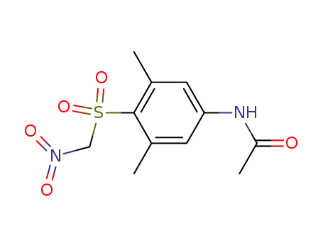 Molecular Structure of 132414-03-0 (Acetamide, N-[3,5-dimethyl-4-[(nitromethyl)sulfonyl]phenyl]-)