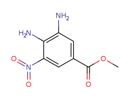 Molecular Structure of 54226-23-2 (Methyl 3,4-diaMino-5-nitrobenzoate)