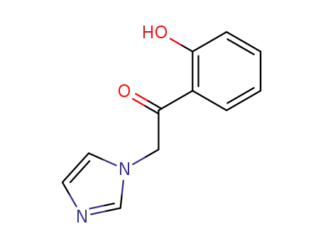 Molecular Structure of 85928-32-1 (Ethanone, 1-(2-hydroxyphenyl)-2-(1H-imidazol-1-yl)-)