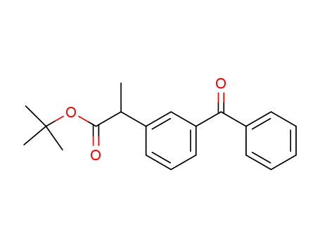 Molecular Structure of 486407-27-6 (Benzeneacetic acid, 3-benzoyl-a-methyl-, 1,1-dimethylethyl ester)