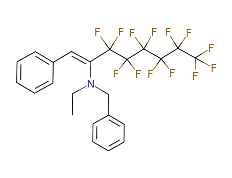 Benzyl-ethyl-{2,2,3,3,4,4,5,5,6,6,7,7,7-tridecafluoro-1-[1-phenyl-meth-(Z)-ylidene]-heptyl}-amine