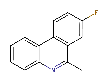 Molecular Structure of 705556-47-4 (Phenanthridine, 8-fluoro-6-methyl-)