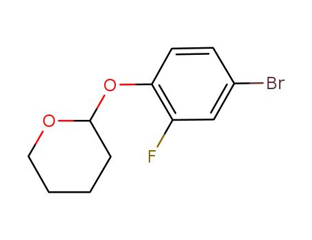 Molecular Structure of 188595-15-5 (2H-Pyran, 2-(4-bromo-2-fluorophenoxy)tetrahydro-)