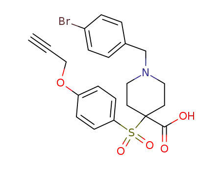 4-Piperidinecarboxylic acid,
1-[(4-bromophenyl)methyl]-4-[[4-(2-propynyloxy)phenyl]sulfonyl]-