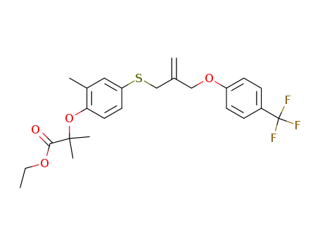 Propanoic acid,
2-methyl-2-[2-methyl-4-[[2-[[4-(trifluoromethyl)phenoxy]methyl]-2-propen
yl]thio]phenoxy]-, ethyl ester