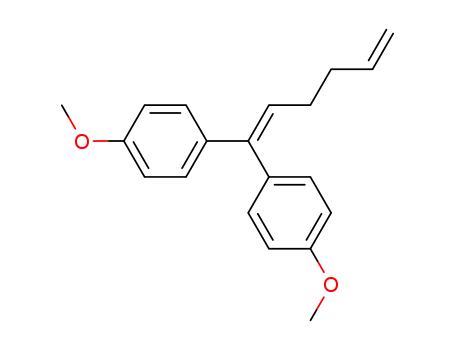 Molecular Structure of 141726-97-8 (Benzene, 1,1'-(1,5-hexadienylidene)bis[4-methoxy-)
