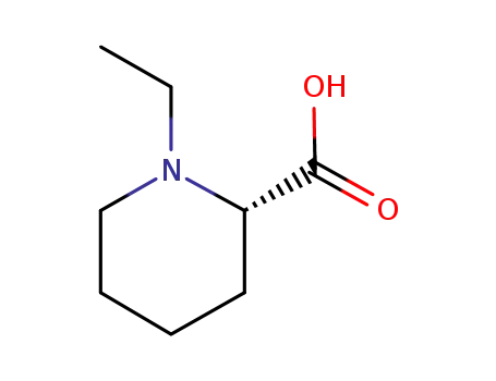 Molecular Structure of 354563-60-3 (2-Piperidinecarboxylicacid,1-ethyl-,(2S)-(9CI))