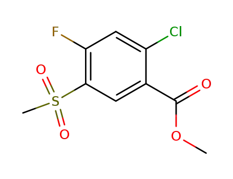 2-Chloro-4-fluoro-5-methanesulfonyl-benzoic acid methyl ester