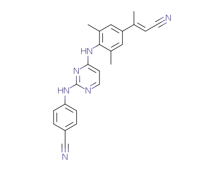 4-{4-[4-((E)-2-Cyano-1-methyl-vinyl)-2,6-dimethyl-phenylamino]-pyrimidin-2-ylamino}-benzonitrile