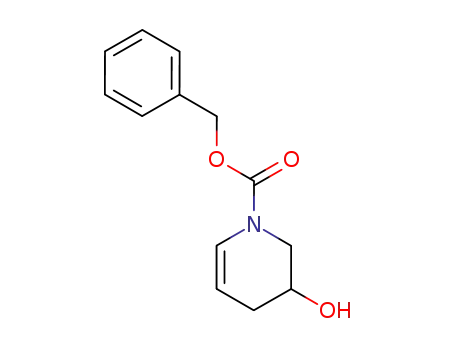 Molecular Structure of 179748-56-2 (1(2H)-Pyridinecarboxylic acid, 3,4-dihydro-3-hydroxy-, phenylmethyl
ester)