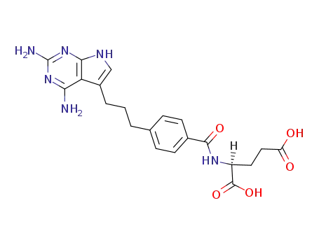N-(4-(3-(2,4-Diamino-7H-pyrrolo(2,3-d)pyrimidin-5-yl)propyl)benzoyl)glutamic acid