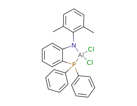 Molecular Structure of 678172-45-7 ([N-(2-diphenylphosphinophenyl)-2,6-dimethylanilide]AlCl<sub>2</sub>)