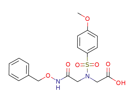 Glycine,
N-[(4-methoxyphenyl)sulfonyl]-N-[2-oxo-2-[(phenylmethoxy)amino]ethyl]-