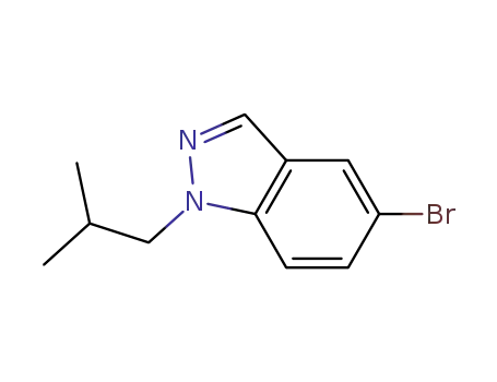 Molecular Structure of 303050-44-4 (1H-Indazole, 5-bromo-1-(2-methylpropyl)-)