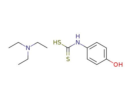 Molecular Structure of 62812-90-2 ((4-hydroxyphenyl)carbamodithioic acid - N,N-diethylethanamine (1:1))