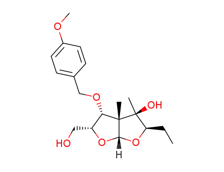 (1S,3R,4R,5R,6R,7R)-5,6-dimethyl-7-ethyl-3-(hydroxymethyl)-4-(4-methoxybenzyloxy)-2,8-dioxabicyclo[3.3.0]octan-6-ol