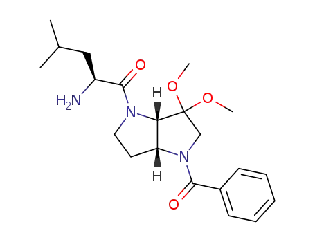 (2S,3aR,6aS)-2-amino-1-(4-benzoyl-6,6-dimethoxyhexahydropyrrolo[3,2-b]pyrrol-1-yl)-4-methylpentan-1-one