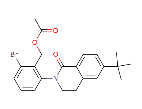 acetic acid 2-bromo-6-(6-tert-butyl-1-oxo-3,4-dihydro-1H-isoquinolin-2-yl)-benzyl ester