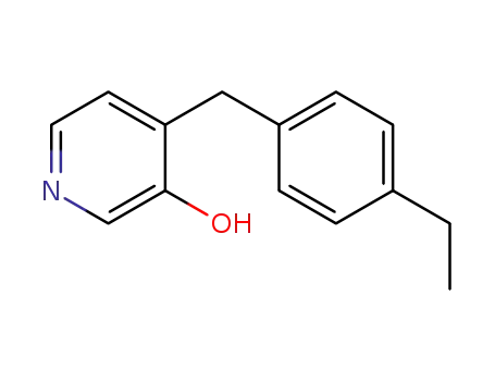 Molecular Structure of 776317-35-2 (3-Pyridinol,4-[(4-ethylphenyl)methyl]-(9CI))