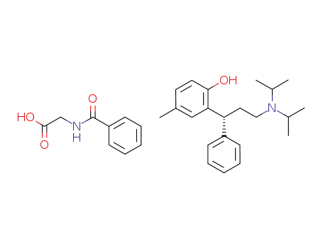 Molecular Structure of 1182264-69-2 (tolterodine hippurate)