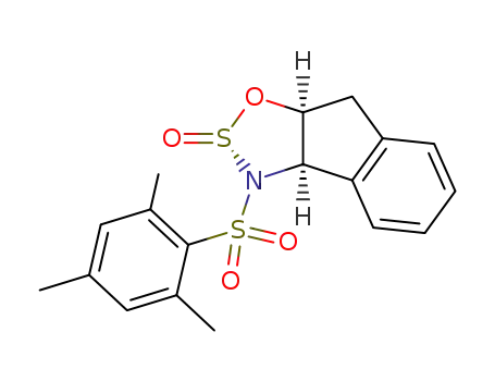 (2S,3aR,8aS)-3-(2,4,6-Trimethyl-benzenesulfonyl)-3,3a,8,8a-tetrahydro-1-oxa-2-thia-3-aza-cyclopenta[a]indene 2-oxide