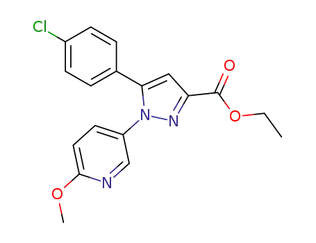 5-(4-chlorophenyl)-1-(6-methoxy-3-pyridyl)pyrazole-3-carboxylic acid ethyl ester