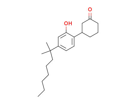Molecular Structure of 70434-30-9 (Cyclohexanone, 3-[4-(1,1-dimethylheptyl)-2-hydroxyphenyl]-)