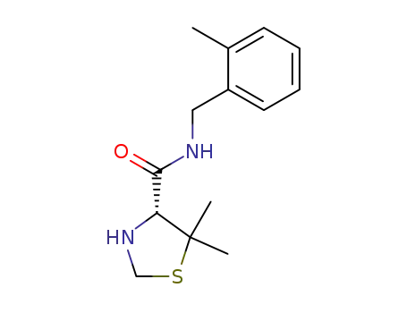 4-Thiazolidinecarboxamide, 5,5-dimethyl-N-[(2-methylphenyl)methyl]-,
(4R)-