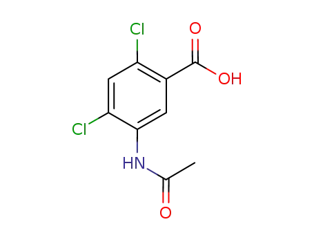 Molecular Structure of 50602-49-8 (5-(acetylamino)-2,4-dichlorobenzoic acid)