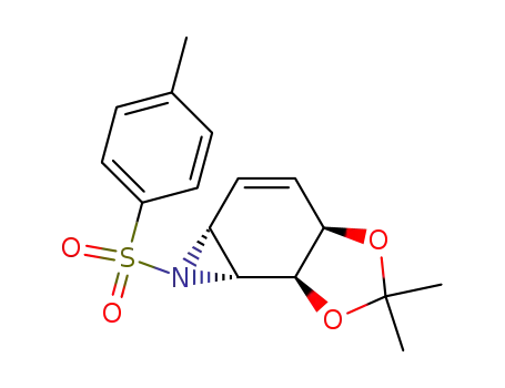 (1R,4R,5S,6R)-4,5-(isopropylidenedioxy)-7-(4'-methylphenylsulfonyl)-7-azabicyclo<4.1.0>hept-2-ene