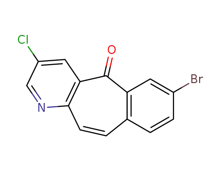 Molecular Structure of 917878-65-0 (7-BROMO-3-CHLORO-5H-BENZO[4,5]CYCLOHEPTA[1,2-B]PYRIDIN-5-ONE)