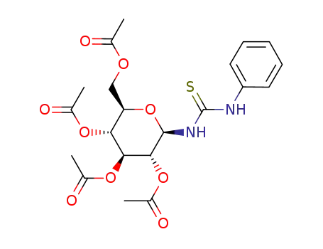 3-phenyl-1-(2,3,4,6-tetra-O-acetyl-β-D-glucopyranosyl) thiocarbamide