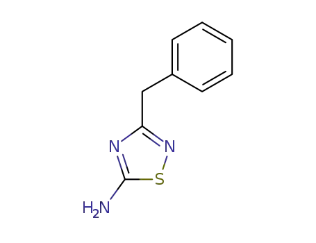 Molecular Structure of 17467-27-5 (3-Benzyl-1,2,4-thiadiazol-5-amine)