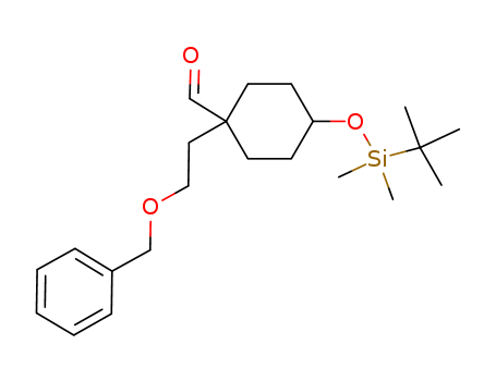 1-(2-Benzyloxyethyl)-4-(tert-butyldimethylsilanyloxy)cyclohexanecarboxaldehyde