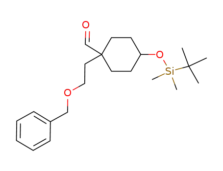 1-(2-Benzyloxyethyl)-4-(tert-butyldimethylsilanyloxy)cyclohexanecarboxaldehyde