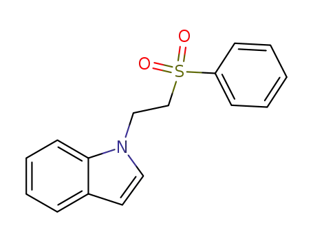 Molecular Structure of 136506-29-1 (1-(2-(phenylsulfonyl)ethyl)-1H-indole)
