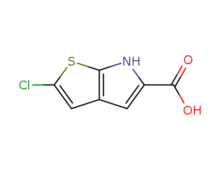 Molecular Structure of 332099-03-3 (6H-Thieno[2,3-b]pyrrole-5-carboxylic acid, 2-chloro-)