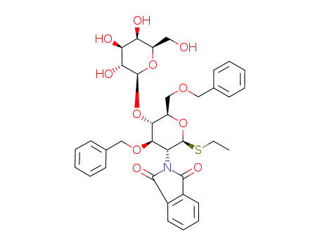 ethyl 4-O-(β-D-galactopyranosyl)-3,6-di-O-benzyl-2-deoxy-2-phthalimido-1-thio-β-D-glucopyranoside