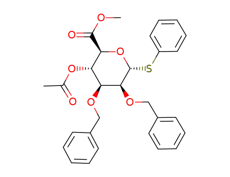 methyl (phenyl 4-O-acetyl-2,3-di-O-benzyl-1-thio-α-D-mannopyranoside)uronate