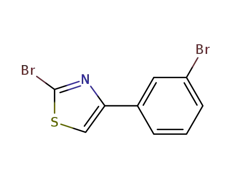 Molecular Structure of 886367-82-4 (2-BROMO-4-(3-BROMO-PHENYL)-THIAZOLE)