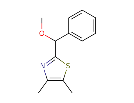 Molecular Structure of 187975-06-0 (2-(1-methoxy-1-phenylmethyl)-4,5-dimethylthiazole)