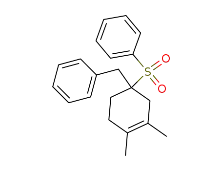 {[1-(Benzenesulfonyl)-3,4-dimethylcyclohex-3-en-1-yl]methyl}benzene