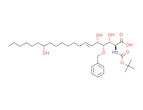 (2S,3R,4R,5S,14R)-4-benzyloxy-2-(tert-butoxycarbonylamino)-3,5,14-trihydroxyeicos-6-enoic acid